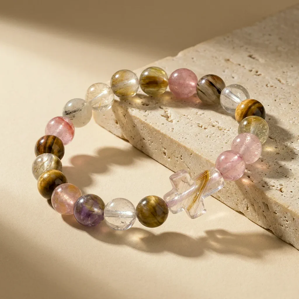 Bracelet perlé en cristal — Multi-Pierres — État d'Âme