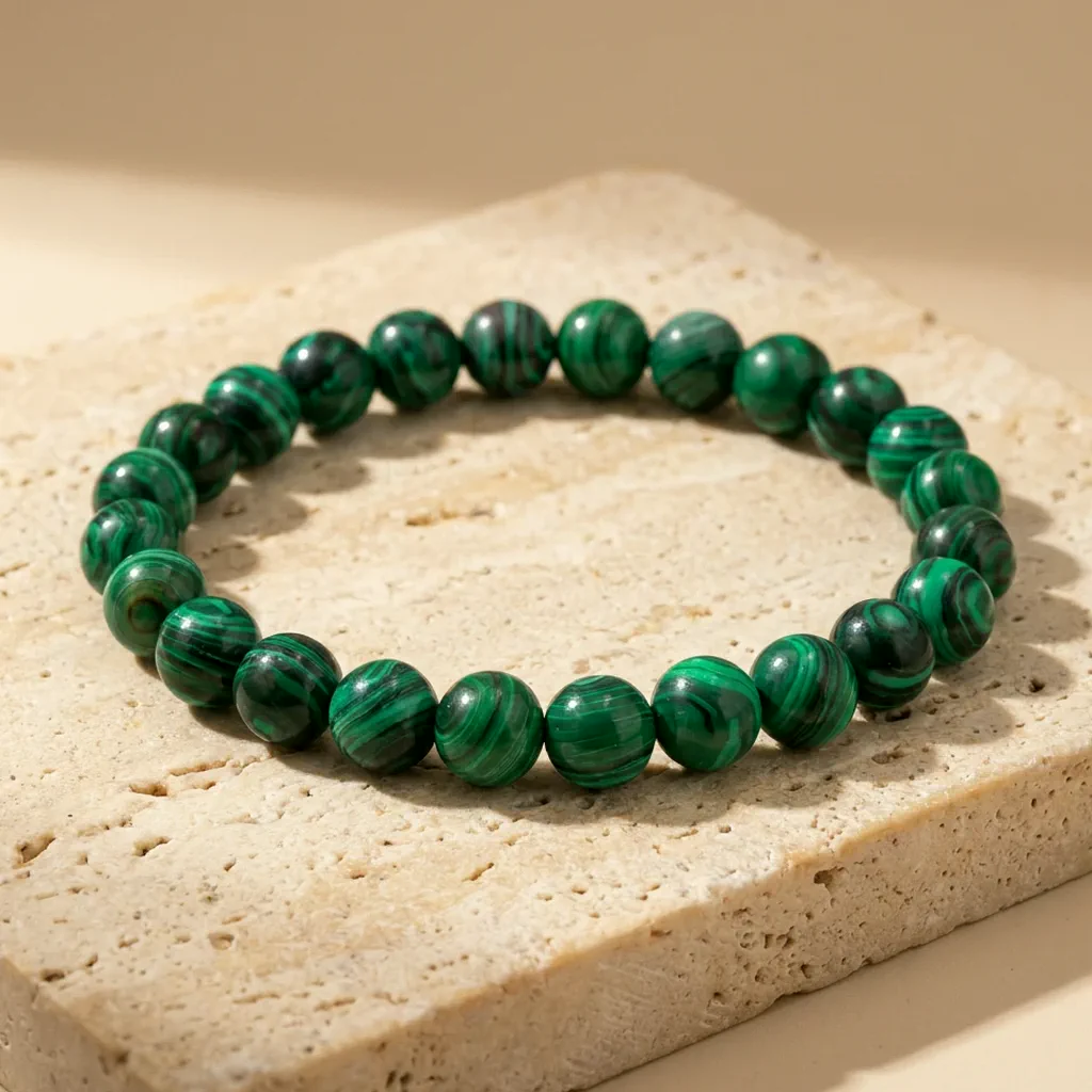 Bracelet en malachite — État d'Âme